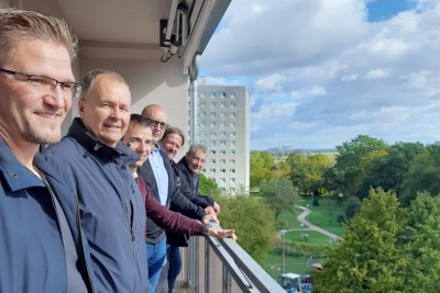 Vor-Ort-Termin im Sanierungsprojekt Remscheider Straße 22–27