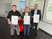 Übergabe Urkunde Homepagechek (Foto: vdw Sachsen)