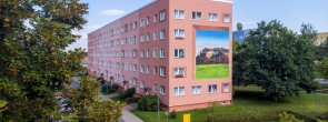 Wandbild &quotFenster in die Landschaft"