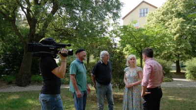 Dreharbeiten im &quotQuartier Juri Gagarin"