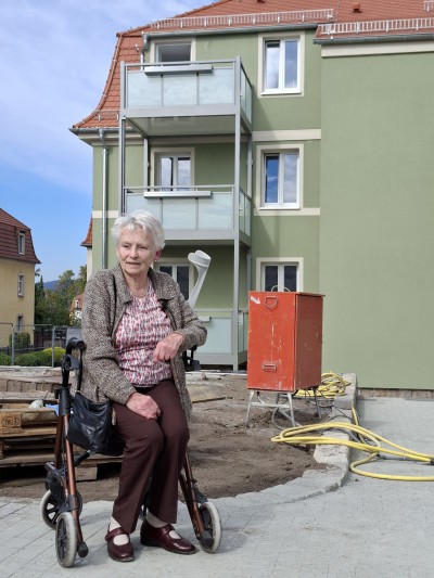 Zeitzeugin Christa Schäfer erinnert sich an ihre Kindheit in der Karl-Büttner-Straße