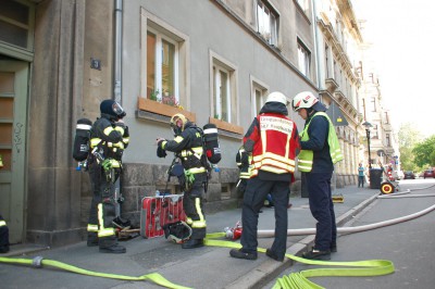 Feuerwehrübung am 21.05.2019 (Foto: Feuerwehr Pirna)