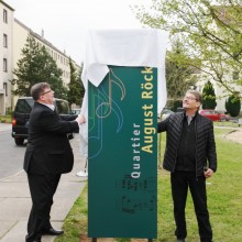 Enthüllung Quartiers-Tafel