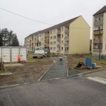 Parkplatzbau im Quartier August Röckel