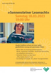 Sonnensteiner Lesenacht am 18.03.2023